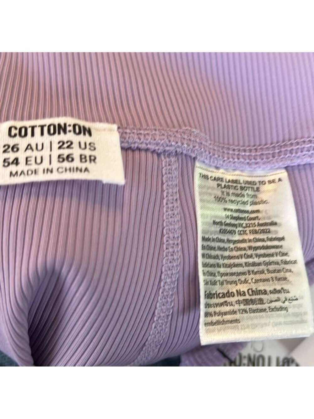 Cotton On Curve, Size 22, Lavender, PTP 20”, 43” length, Flare leg, NWT - Picture 6 of 7